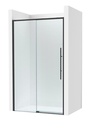 Frontal ducha Brisa L2-E (1 hoja corredera +1 fija) 1250x50x2000 mm, negro mate, (AM34312516M)