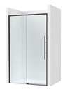 Frontal ducha Brisa L2-E (1 hoja corredera +1 fija) 1300x50x2000 mm, negro mate, (AM34313016M)
