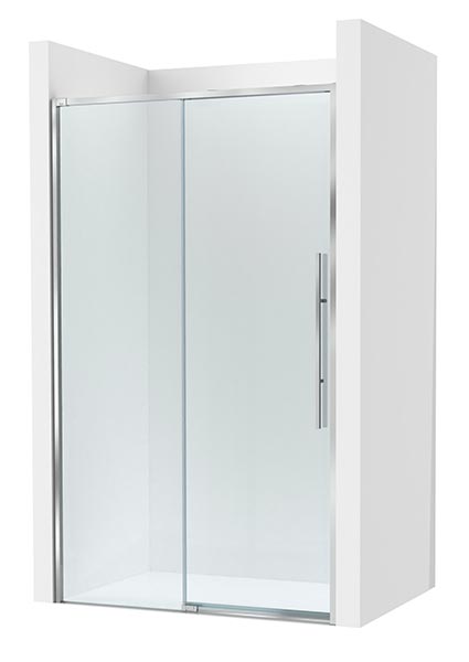 Frontal ducha Brisa L2-E (1 hoja corredera +1 fija) 1600x50x2000 mm, plata brillo, (AM34316012M)