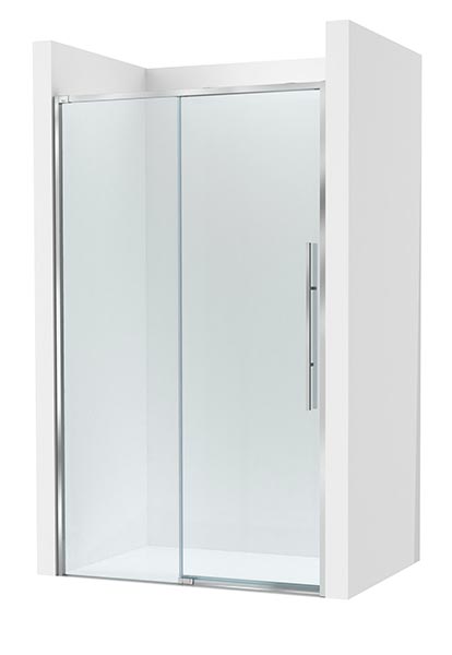 Frontal ducha Brisa L2-E (1 hoja corredera +1 fija) 1650x50x2000 mm, plata brillo, (AM34316512M)