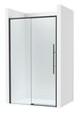 Frontal ducha Brisa L2-E (1 hoja corredera +1 fija) 1750x50x2000 mm, negro mate, (AM34317516M)