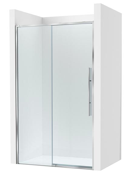Frontal ducha Brisa L2-E (1 hoja corredera +1 fija) 1800x50x2000 mm, plata brillo, (AM34318012M)