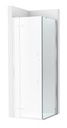 Frontal ducha Brisa PLF (1 hoja batiente +1 fija) 800x100x2000 mm, plata brillo, (AM34408012M)
