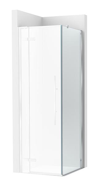 Frontal ducha Brisa PLF (1 hoja batiente +1 fija) 1100x100x2000 mm, plata brillo, (AM34411012M)