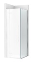 Frontal ducha Brisa PLF (1 hoja batiente +1 fija) 1100x100x2000 mm, plata brillo, (AM34411012M)