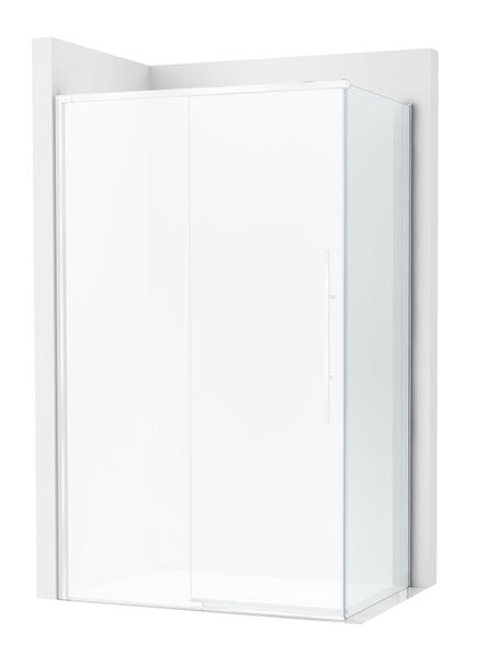 Lateral fijo Brisa LF-C 900x50x2000 mm, cristal transparente, perfil plata brillo, (AM37309012M)