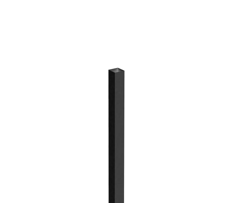 Perfil suplementario lateral Profiles, 80x80x2550 mm, negro mate cepillado, (AM99006806)