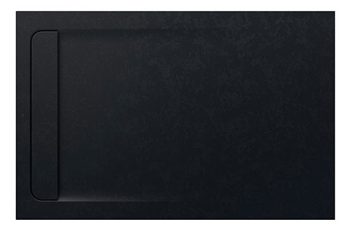 Plato de ducha extraplano de STONEX Aquos 1400x900x31 mm, negro, (AP60157838401400)
